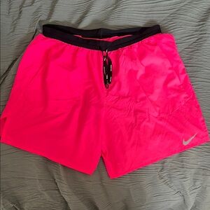 Nike men’s Pink Running Shorts XL. Worn once . Lined dri-fit